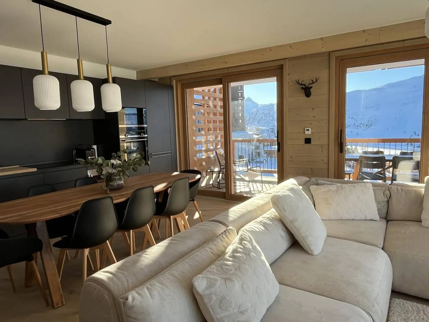 Alpe D'Huez Houses - Panoramique 4 Chambres, Sur Piste Avec Piscine Appartamento Alpe d'Huez